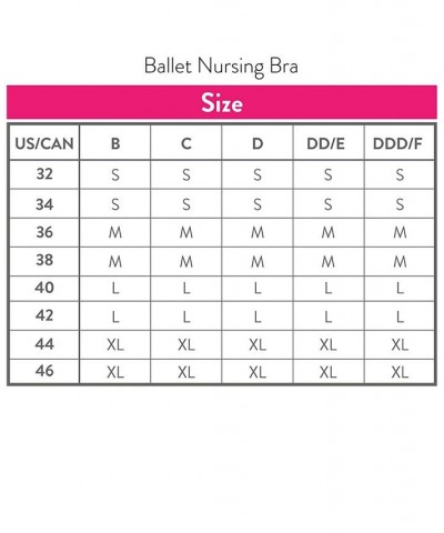 Ballet Nursing Bra Pink $15.81 Bras