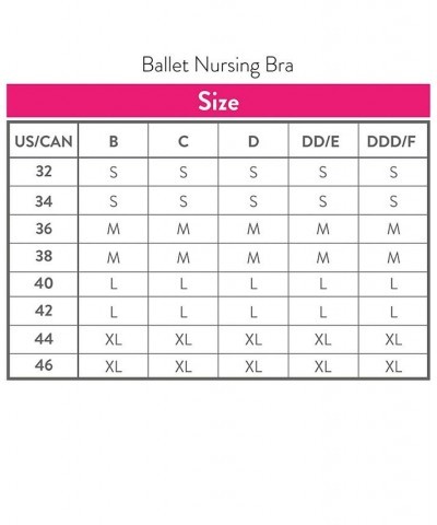 Ballet Nursing Bra Pink $15.81 Bras