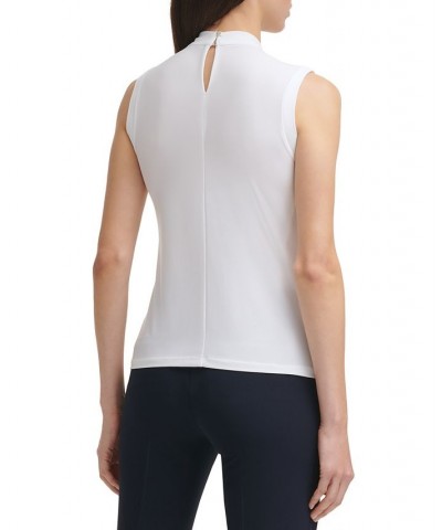 Women’s Knot-Neck Top Ivory/Cream $35.20 Tops