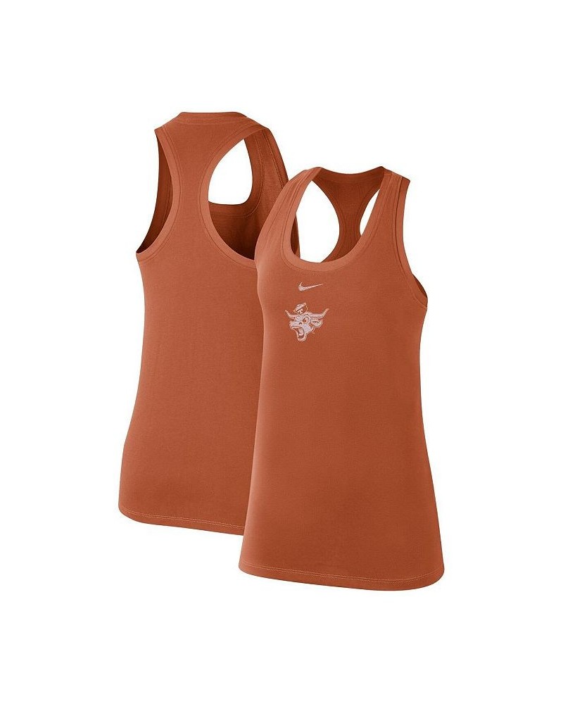 Women's Texas Orange Texas Longhorns Varsity Stack Vault Racerback Scoop Neck Tank Top Texas Orange $17.86 Tops