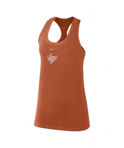 Women's Texas Orange Texas Longhorns Varsity Stack Vault Racerback Scoop Neck Tank Top Texas Orange $17.86 Tops