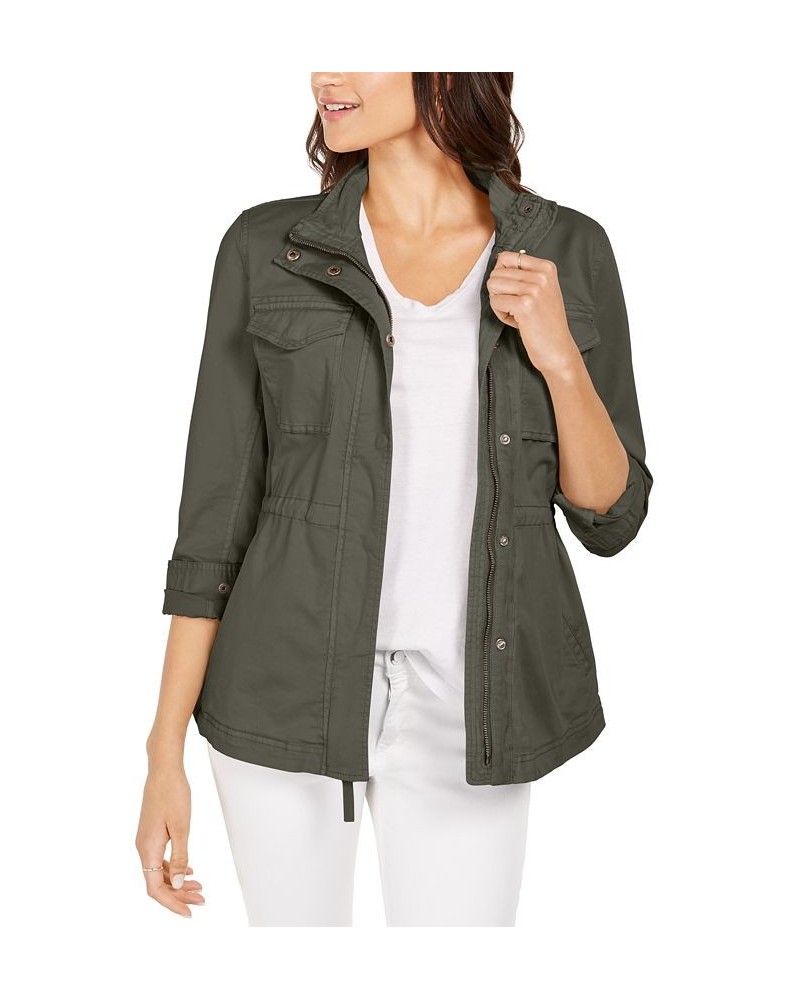 Women's Twill Jacket Green $21.89 Jackets