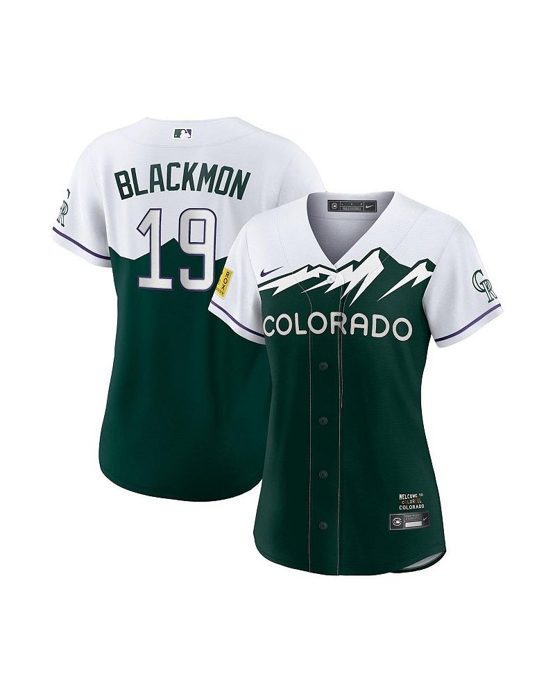 Women's Charlie Blackmon Green Colorado Rockies 2022 City Connect Replica Player Jersey Green $74.80 Jersey