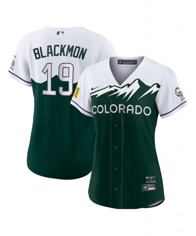 Women's Charlie Blackmon Green Colorado Rockies 2022 City Connect Replica Player Jersey Green $74.80 Jersey