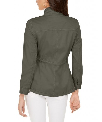 Women's Twill Jacket Green $21.89 Jackets