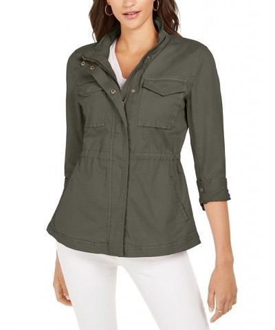 Women's Twill Jacket Green $21.89 Jackets