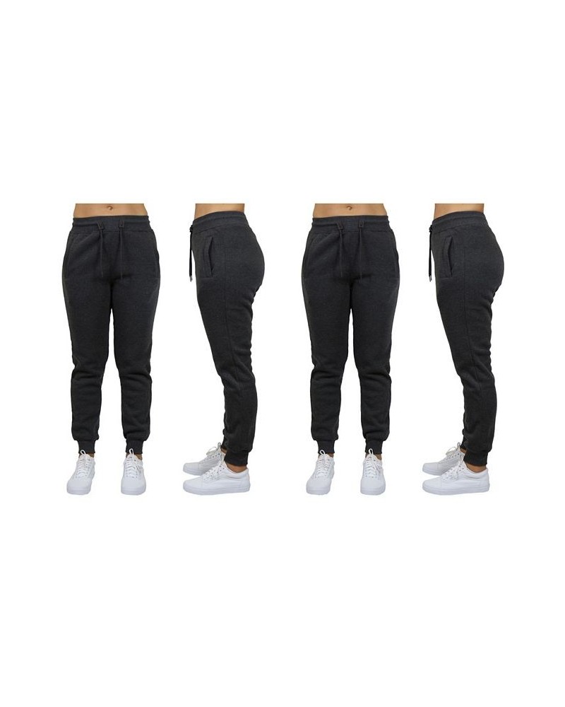 Women's Loose Fit Fleece Jogger Sweatpants Pack of 2 Charcoal $27.00 Pants