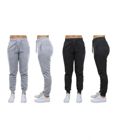 Women's Loose Fit Fleece Jogger Sweatpants Pack of 2 Charcoal $27.00 Pants