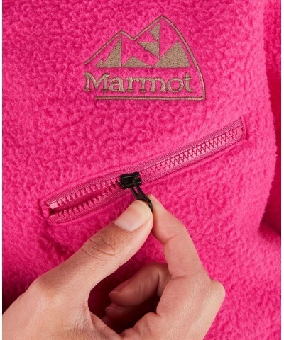 Women's '94 Fleece Stand-Collar Pullover Jacket Pink $47.60 Tops