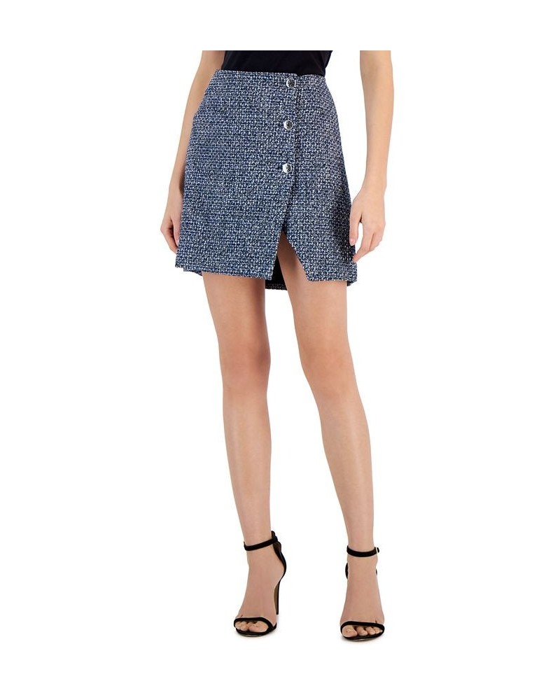 Women's Tweed Button-Up Mini Skirt Open Miscellaneous $100.62 Skirts