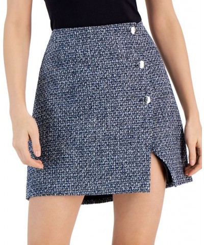 Women's Tweed Button-Up Mini Skirt Open Miscellaneous $100.62 Skirts