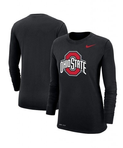 Women's Black Ohio State Buckeyes Logo Performance Long Sleeve T-shirt Black $23.00 Tops