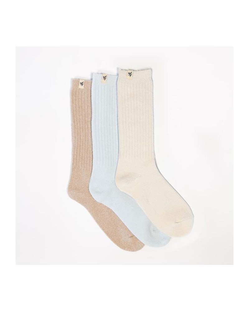 Plush Lounge Socks for Women Sky, creme, almond $30.55 Socks