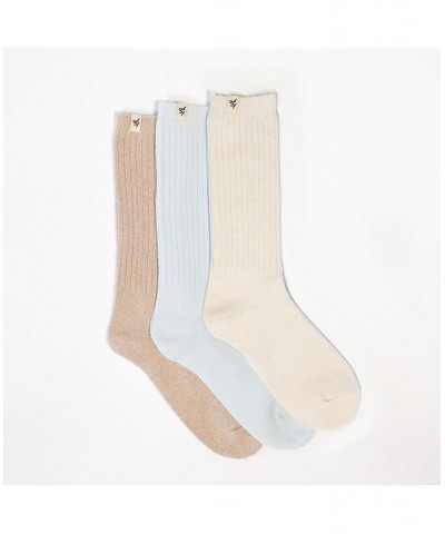 Plush Lounge Socks for Women Sky, creme, almond $30.55 Socks