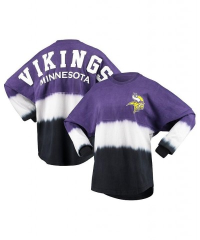 Women's Branded Purple White Minnesota Vikings Ombre Long Sleeve T-shirt Purple, White $46.74 Tops