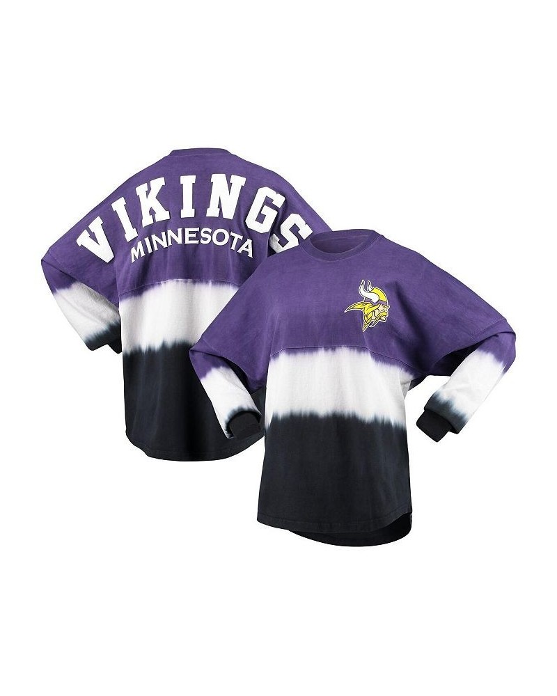 Women's Branded Purple White Minnesota Vikings Ombre Long Sleeve T-shirt Purple, White $46.74 Tops