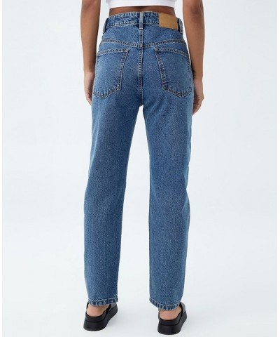 Women's Mom Denim Jeans Reef Blue $35.39 Jeans