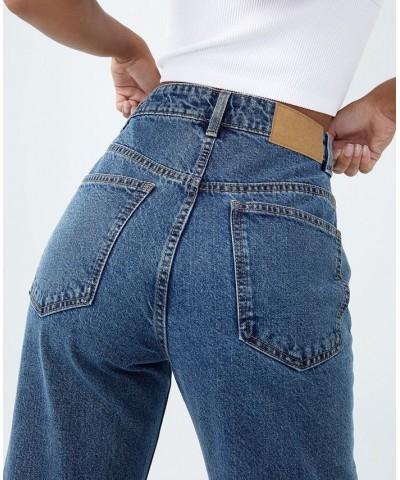 Women's Mom Denim Jeans Reef Blue $35.39 Jeans