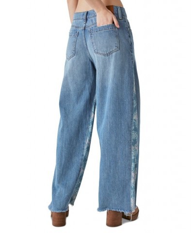 Laura Ashley x Women's Print-Detail Palazzo Jeans Candid $65.33 Jeans