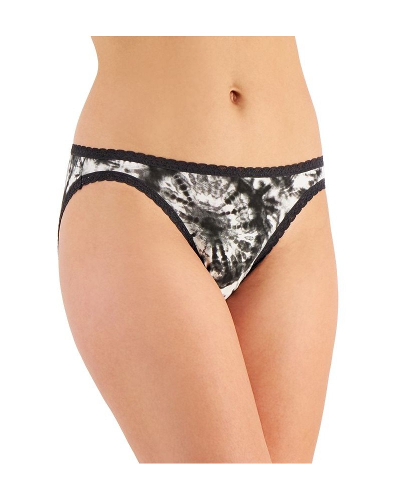 Women’s Lace Trim Bikini Underwear Tiedye Black $8.63 Panty