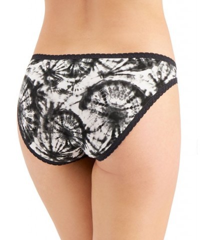 Women’s Lace Trim Bikini Underwear Tiedye Black $8.63 Panty