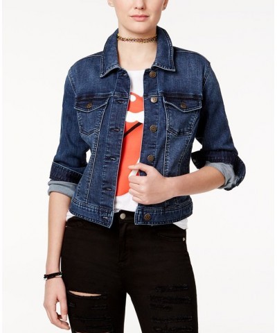 Juniors' Classic Denim Jacket Sage $19.32 Jackets