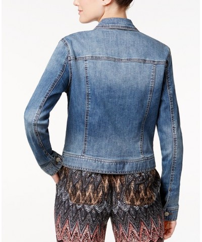 Juniors' Classic Denim Jacket Sage $19.32 Jackets