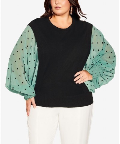 Plus Size Trendy Gina Top Sage $35.55 Tops