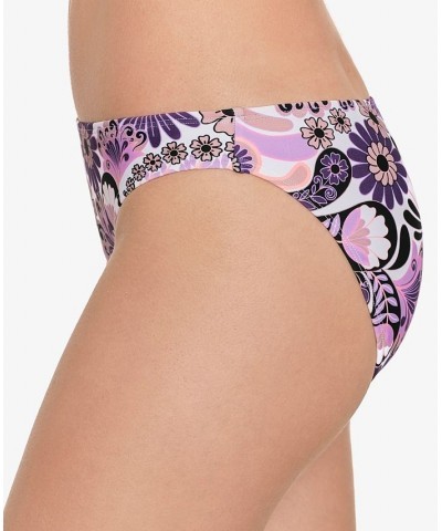 Juniors' Paisley One-Shoulder Bikini Top & Bottoms Swirl & Twirl Taupe $15.05 Swimsuits