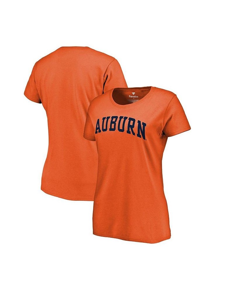 Women's Branded Orange Auburn Tigers Basic Arch T-shirt Orange $13.24 Tops