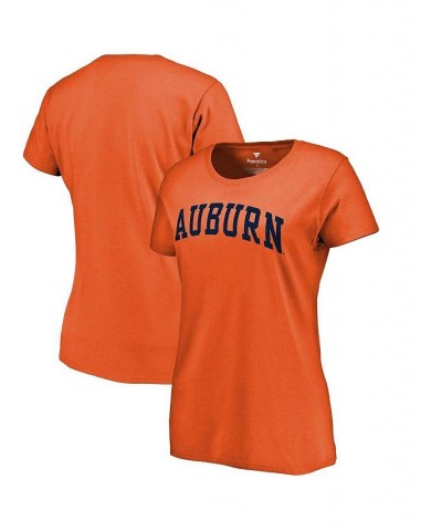 Women's Branded Orange Auburn Tigers Basic Arch T-shirt Orange $13.24 Tops