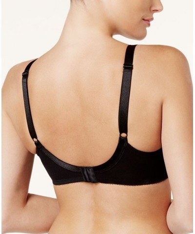 Retro Chic Full-Figure Underwire Bra 855186 Up To J Cup Black $31.20 Bras