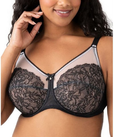 Retro Chic Full-Figure Underwire Bra 855186 Up To J Cup Black $31.20 Bras