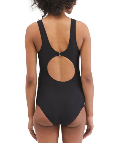 Beach Bump™ Cutout Back Maternity One Piece UPF 50+ Swimsuit Black $20.00 Swimsuits