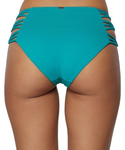 O'Neil Juniors' Saltwater Solids Boulders Strappy Bikini Bottoms Bluegrass $26.40 Swimsuits