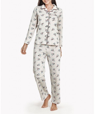 Women's Flower Bouquet Soft Long-Sleeve Pajama Set Multi $46.53 Sleepwear