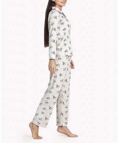 Women's Flower Bouquet Soft Long-Sleeve Pajama Set Multi $46.53 Sleepwear