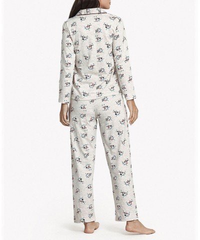 Women's Flower Bouquet Soft Long-Sleeve Pajama Set Multi $46.53 Sleepwear