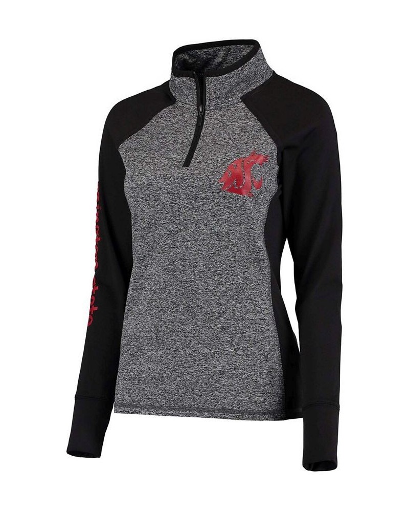 Women's Gray Black Washington State Cougars Finalist Quarter-Zip Pullover Jacket Gray, Black $39.20 Jackets