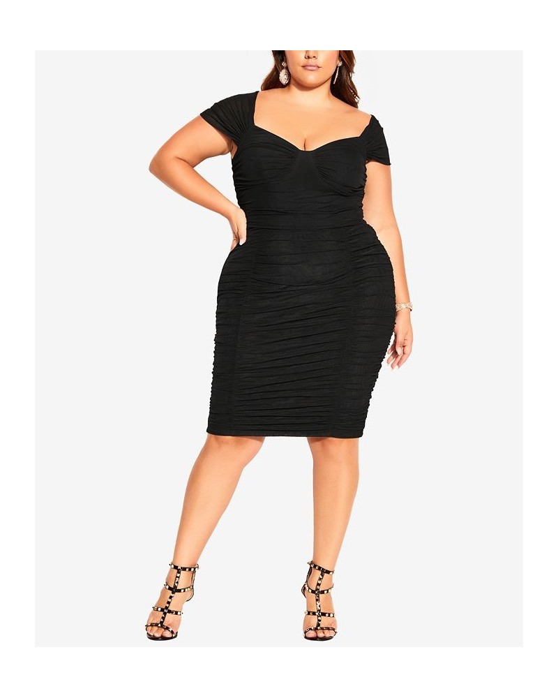 Trendy Plus Size Sophia Dress Black $84.50 Dresses