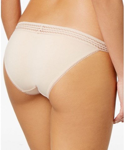 Lace-Trim Bikini Underwear DK5006 Tan/Beige $9.84 Panty