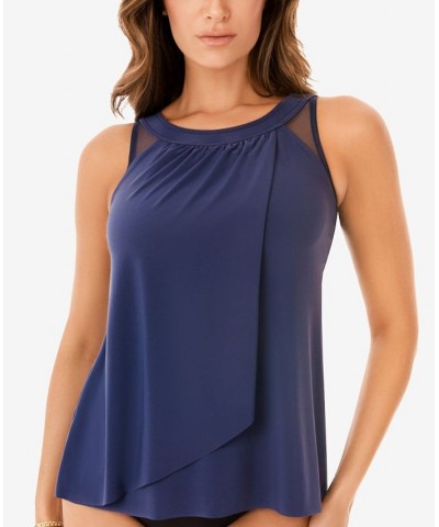 Illusionists Ursula Underwire Tankini Swim Top Blue $59.34 Swimsuits