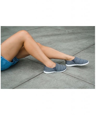 Zenz from Isotoner Women's Indoor/Outdoor Pintuck Lauren Slip-Ons Gray $13.87 Shoes