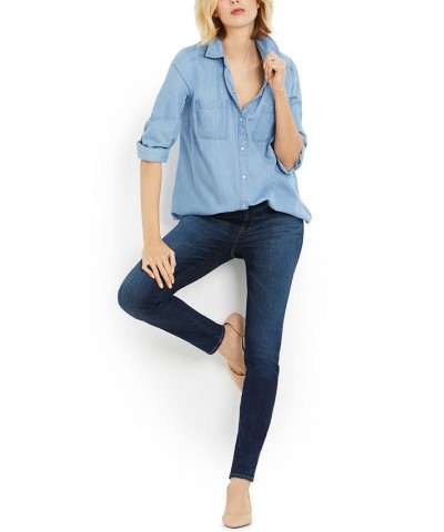 Side-Panel Skinny Maternity Jeans Sublime Wash $67.99 Jeans