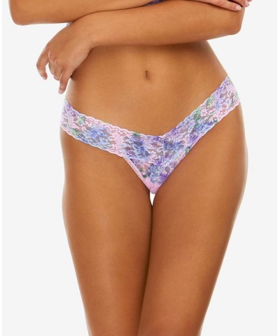 Low-Rise Printed Lace Thong Candy Cane $12.75 Panty