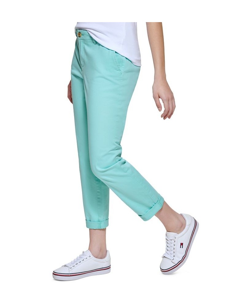 Women's Rope Roll-Tab Shirt & Hampton Chinos Crm De Mnth $26.09 Tops