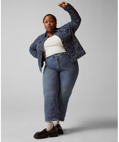 Trendy Plus Size Wedgie Straight-Leg Jeans Love In The Mist $32.00 Jeans