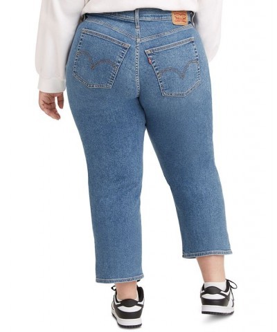 Trendy Plus Size Wedgie Straight-Leg Jeans Love In The Mist $32.00 Jeans