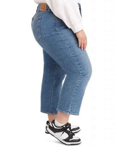 Trendy Plus Size Wedgie Straight-Leg Jeans Love In The Mist $32.00 Jeans