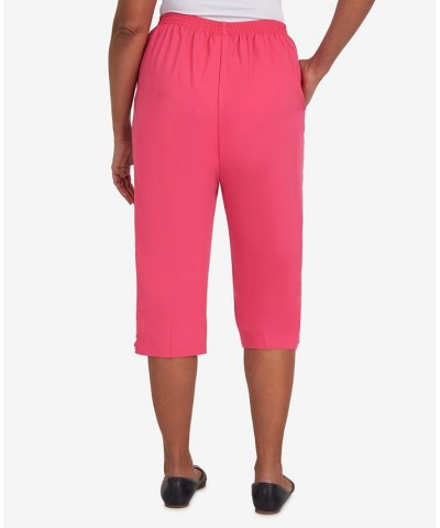 Petite Hot Capri Pants Pink $24.40 Pants